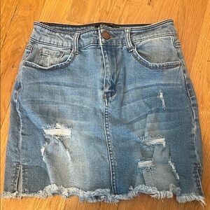 Black Label Blue Mini Pencil Skirt Casual